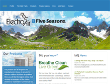 Tablet Screenshot of fiveseasonsaircleaners.com